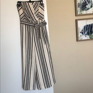 H&M Black and White Striped Jumpsuit🦓 NWT